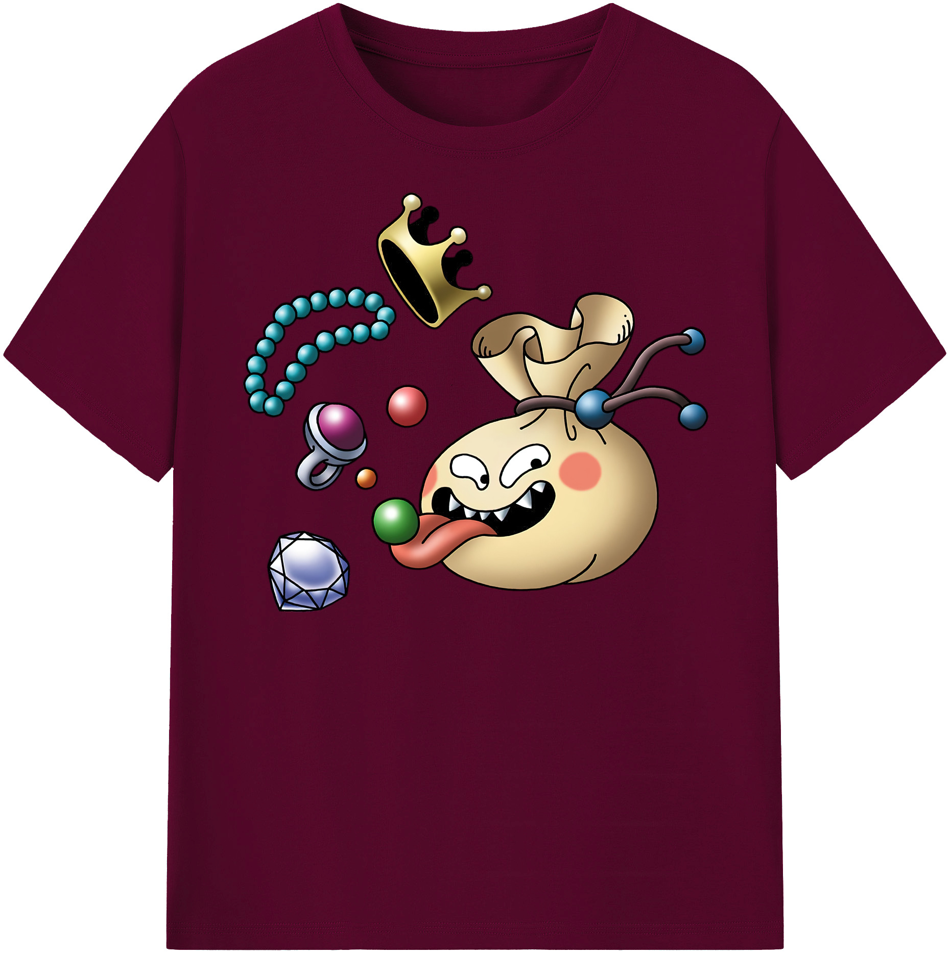 （画像用） ドラゴンクエスト Doragon Kuesuto Dragon Quest レディースカジュアルプリントTシャツ（綿100％）